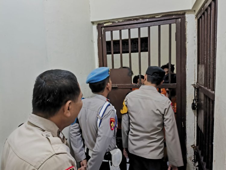 Apel Pagi Polsek Cikupa Berjalan Lancar, Pengecekan Tahanan dalam Keadaan Aman