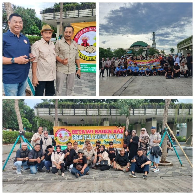 Ormas Betawi Bagen Bae Kembali Gelar Aksi Sosial, Bagikan 1.000 Paket Takjil di Pamulang