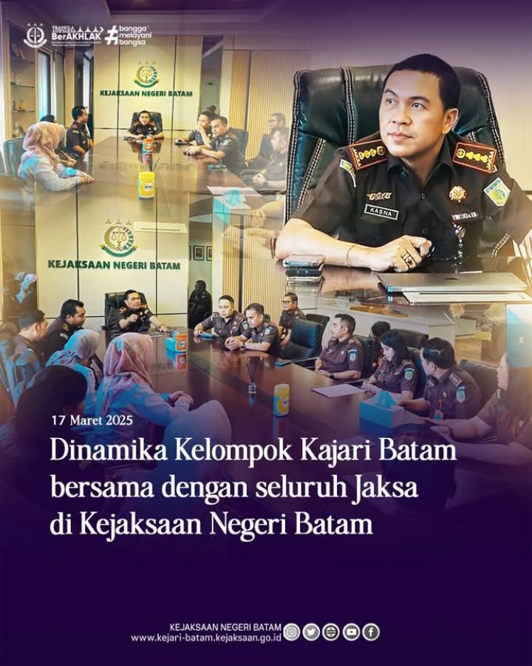 Perkuat Soliditas, Kajari Batam Gelar Diskusi Dinamika Kelompok