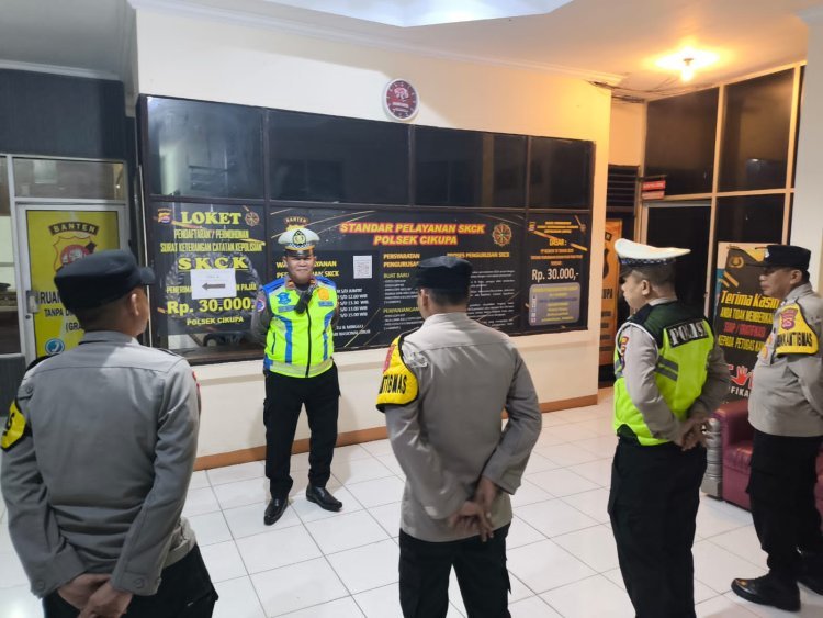Polsek Cikupa Gelar Apel Ops Cipkon untuk Tingkatkan Keamanan Wilayah
