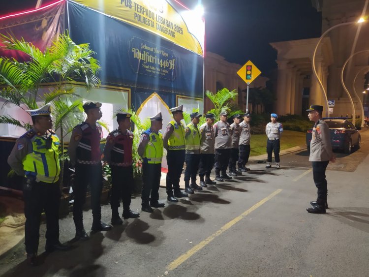 Kapolsek Cikupa Pimpin Apel Kesiapan Operasi Ketupat Maung 2025