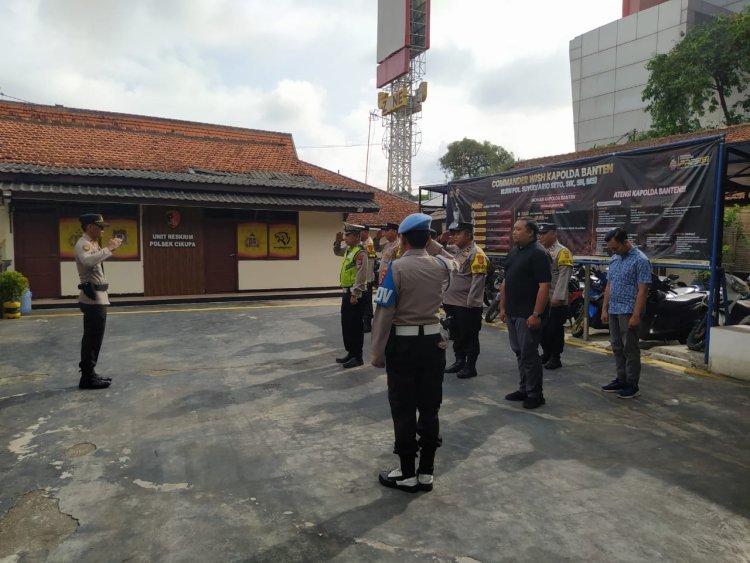 Polsek Cikupa Gelar Apel Pagi dan Pengecekan Ruang Tahanan