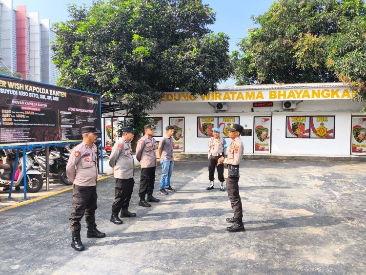 Apel Pagi Polsek Cikupa Dipimpin Kanit Samapta IPTU Slamet Riyadi