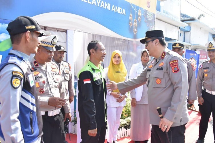 Kapolda Aceh Tinjau Pos Pelayanan Dan Pengamanan Idul Fitri di Bireuen