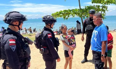 Pengamanan Ditingkatkan di Wisata Pantai Batam Selama Operasi Ketupat 2025