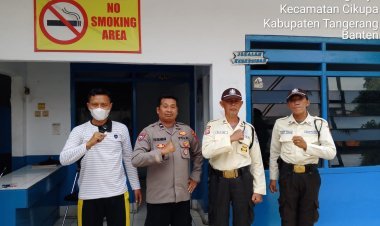 Polsek Cikupa Sambangi Satpam PT Mustika Manis Utama, Jalin Kedekatan dan Jaga Kamtibmas