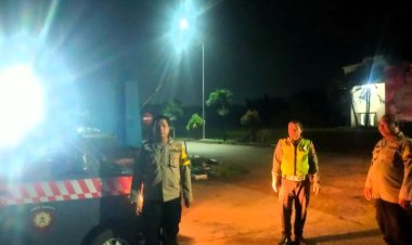 Patroli Dini Hari Polsek Cikupa Antisipasi Gangguan Kamtibmas