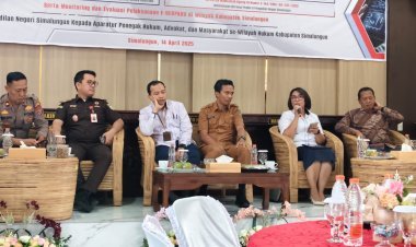 Polres Simalungun Hadiri Sosialisasi Sistem E-Berpadu di Pengadilan Negeri Simalungun