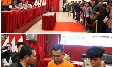 Polda Riau Tangkap Empat Debt Collector Yang Terlibat Pengrusakan dan Intimidasi