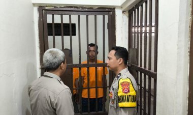 Serah Terima Tugas Jaga di Polsek Cikupa Berjalan Lancar