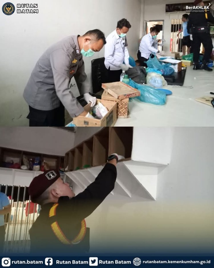 Ciptakan Lingkungan Kondusif, Rutan Batam Gelar Razia dan Pemeriksaan Narkoba