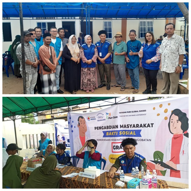 Kolaborasi Sosial: Yayasan Cipta Peduli Bangsa dan Klinik Monde Medika Sukses Adakan Baksos