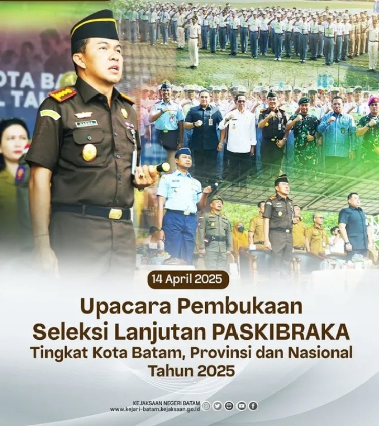 Kejari Batam Dukung Paskibraka 2025: Dukung Generasi Muda Berkarakter Pancasila