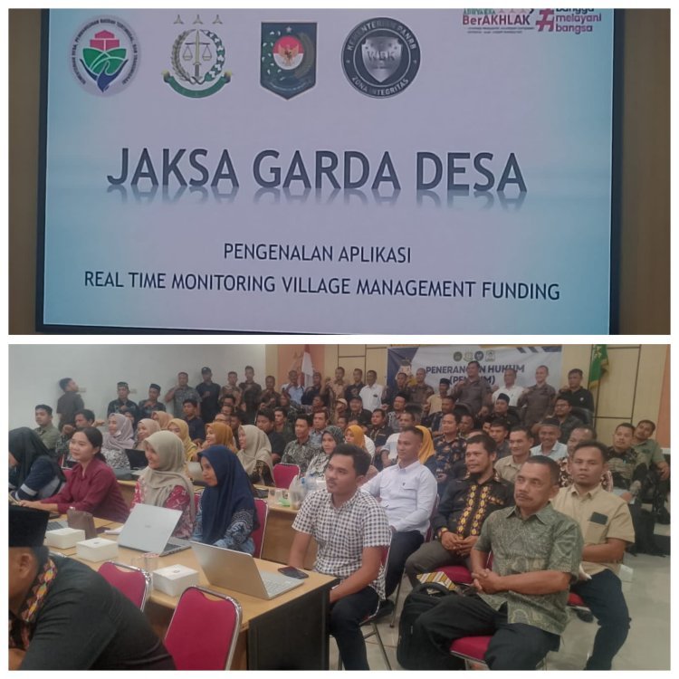 KEJARI ACEH SINGKIL GELAR PELATIHAN PENGENALAN APLIKASI MONITORING DANA DESA GEL. II