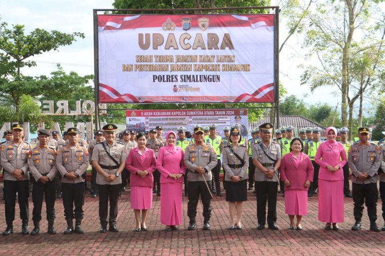 Kapolres Simalungun Pimpin Sertijab Kasat Lantas dan Kapolsek Sidamanik