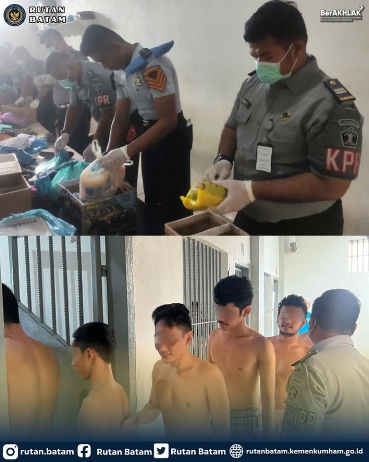 Rutan Batam Perketat Keamanan Lewat Razia Rutin One Day One Room