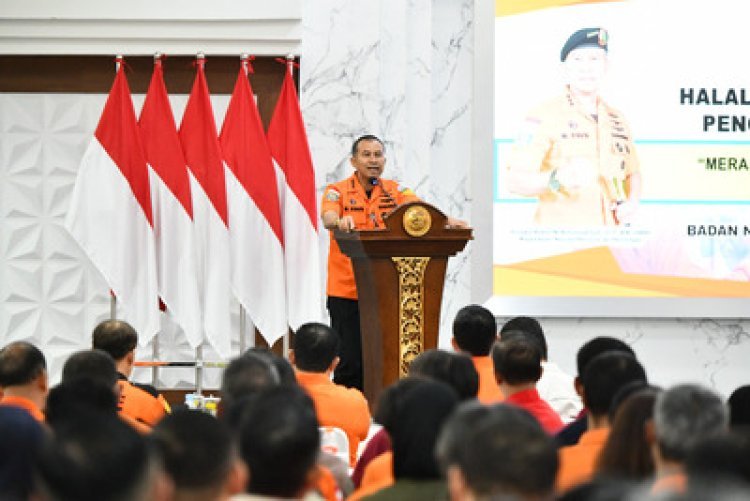 Halal Bihalal Basarnas: Senkom Tegaskan Komitmen dalam Misi Kemanusiaan SAR Nasional
