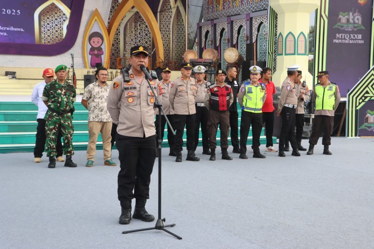 Polresta Tangerang Gelar Apel Pengamanan MTQ XXII Provinsi Banten di Alun-Alun Kabupaten Tangerang