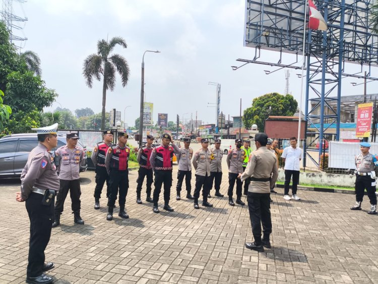 Apel Pengamanan Kunjungan Gubernur Banten Digelar di Cikupa Mas