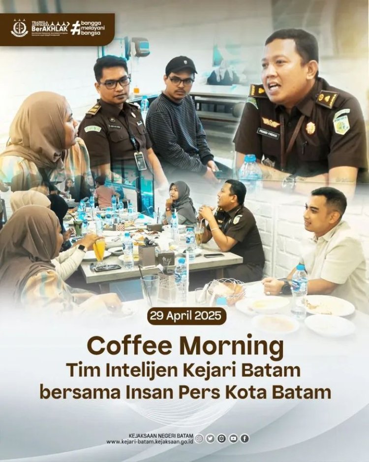 Pererat Kolaborasi, Kejaksaan Negeri Batam Undang Media dalam Morning Coffee Break