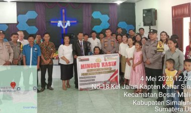 Kapolsek Bosar Maligas Gelar Minggu Kasih sebagai Wujud Kedekatan Polri dengan Masyarakat