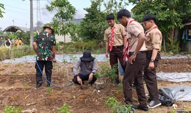 Polsek Cikupa Dukung Ketahanan Pangan Lewat Program Poliran di Desa Pasir Jaya