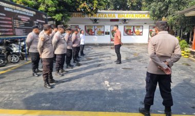 Apel Pagi Polsek Cikupa Dipimpin Kanit Reskrim IPDA Syaiful Rusdiansyah