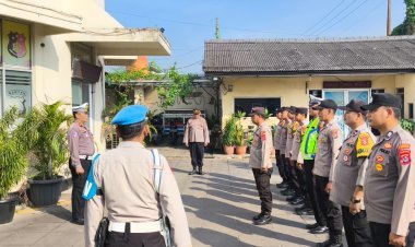 Apel Pagi dan Kegiatan Rutin Polsek Cikupa, Jumat 16 Mei 2025