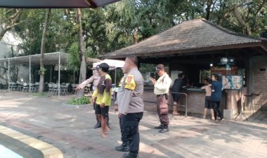Polsek Cikupa Patroli Tempat Wisata, Kolam Renang Talaga Bestari Terpantau Sepi