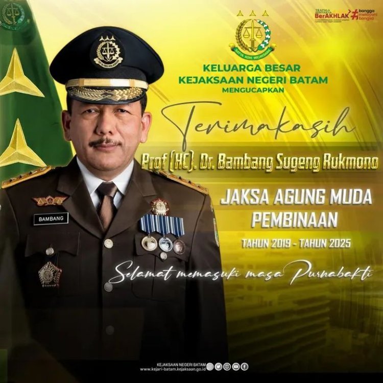 Penghargaan dan Ucapan Terima Kasih atas Pengabdian Prof. (HC) Dr. Bambang Sugeng Rukmono