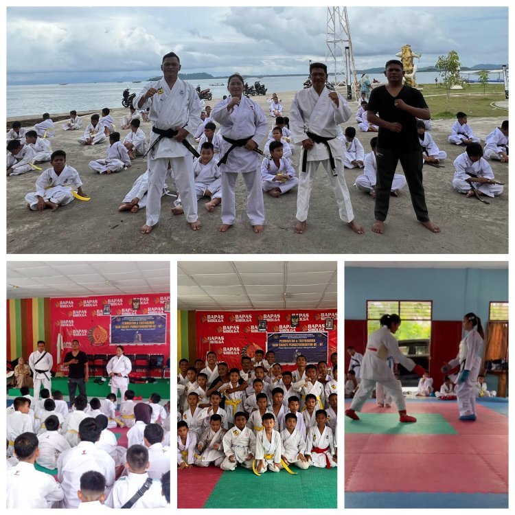 Jalin Kekompakan Antar KKI, Karateka Muda dari Gunung Meriah Latihan Bersama di Kota Sibolga Sibolga