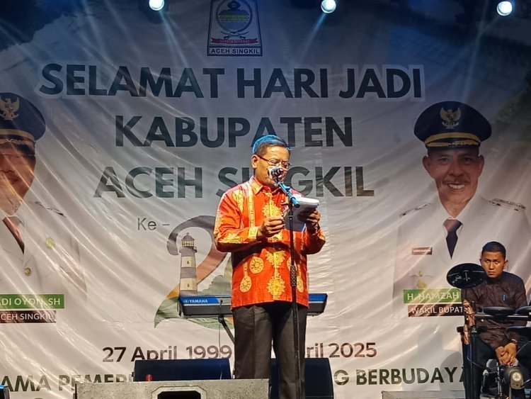 Bupati H. Safriadi Oyon, SH Resmi Menutup Peringatan HUT ke-26 Aceh Singkil