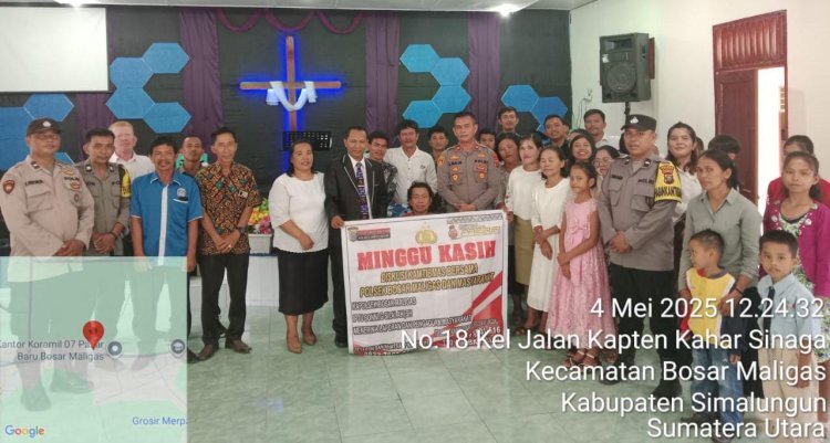 Kapolsek Bosar Maligas Gelar Minggu Kasih sebagai Wujud Kedekatan Polri dengan Masyarakat