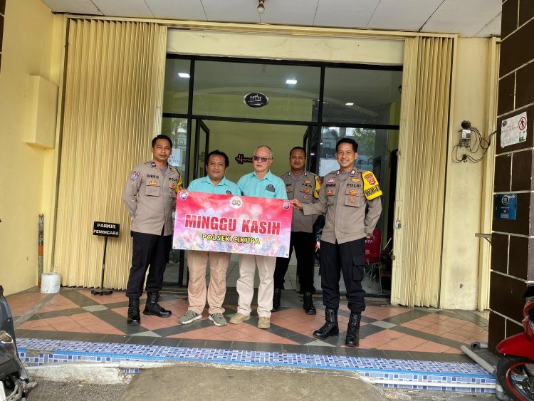 Kegiatan Ibadah Minggu Kasih di Wilayah Hukum Polsek Cikupa