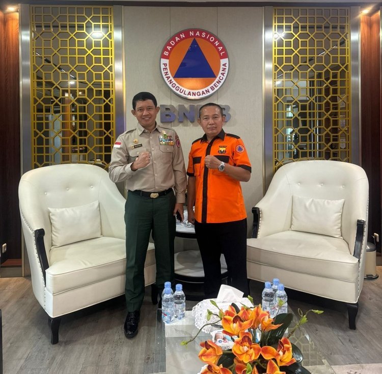 Ketua Umum Senkom Kunjungi BNPB, Bahas Kembali Tim SAR dan Antisipasi Musim Kemarau