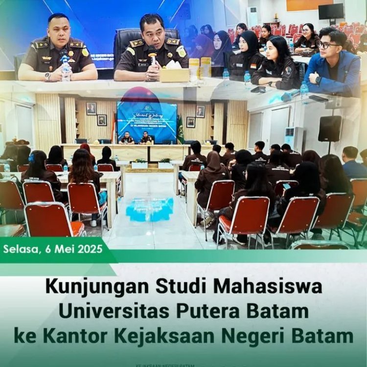 Edukasi Hukum Langsung dari Praktisi, Mahasiswa UPB Kunjungi Kejari Batam