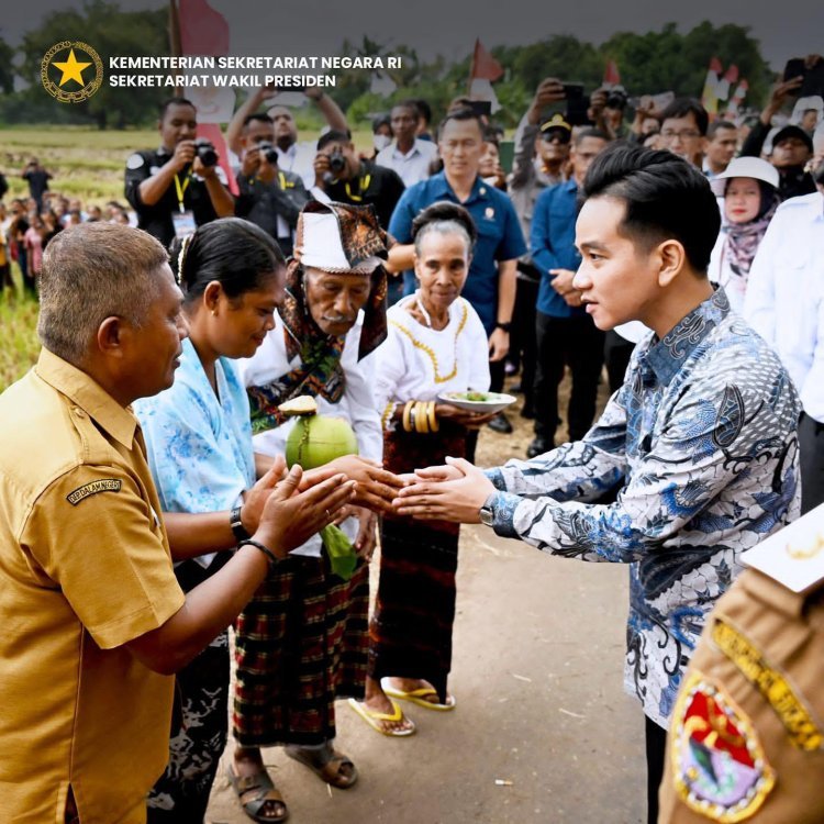 Wapres Gibran Awali Kunjungan Kerja di NTT, Serahkan Bantuan Alat Pertanian di Sikka
