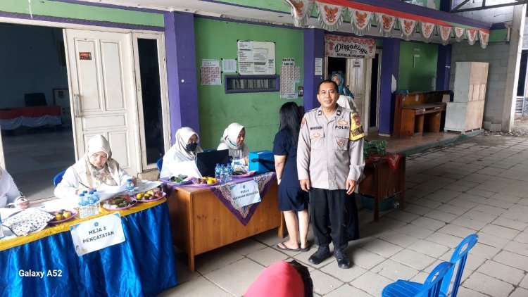 Silaturahmi Posyandu, Polsek Cikupa Pererat Kedekatan dengan Warga Sukadamai