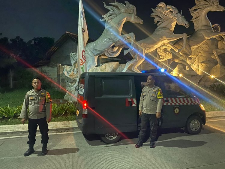 Patroli Malam Polsek Cikupa Antisipasi Gangguan Kamtibmas