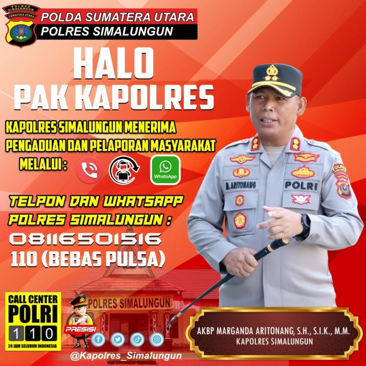 Kapolres Simalungun Luncurkan Program Halo Kapolres untuk Tingkatkan Layanan Pengaduan Masyarakat
