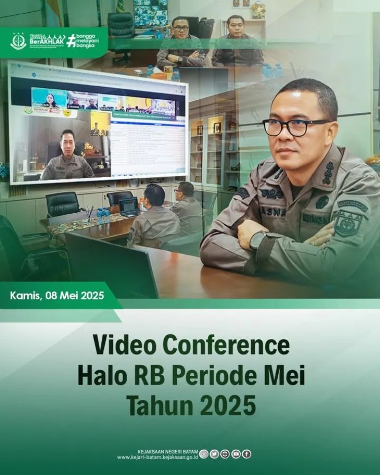 Kejaksaan Negeri Batam Ikuti Vicon Nasional Bahas KIPP dan SKM