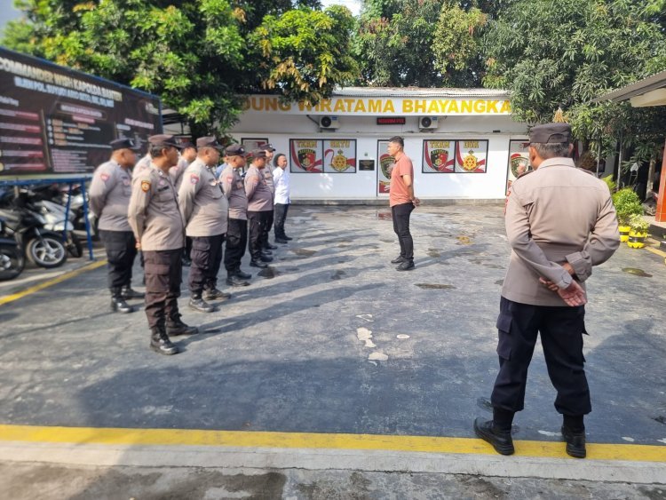 Apel Pagi Polsek Cikupa Dipimpin Kanit Reskrim IPDA Syaiful Rusdiansyah