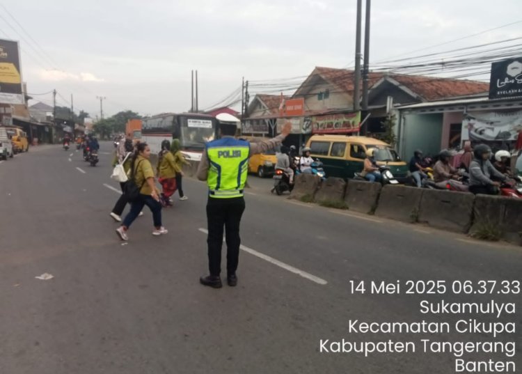 Polsek Cikupa Gelar Apel Operasi Cipkon dan Patroli Antisipasi Gangguan Kamtibmas