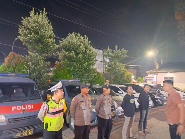 Apel Malam dan Patroli Ops Cipkon, Polsek Cikupa Tingkatkan Kesiapsiagaan