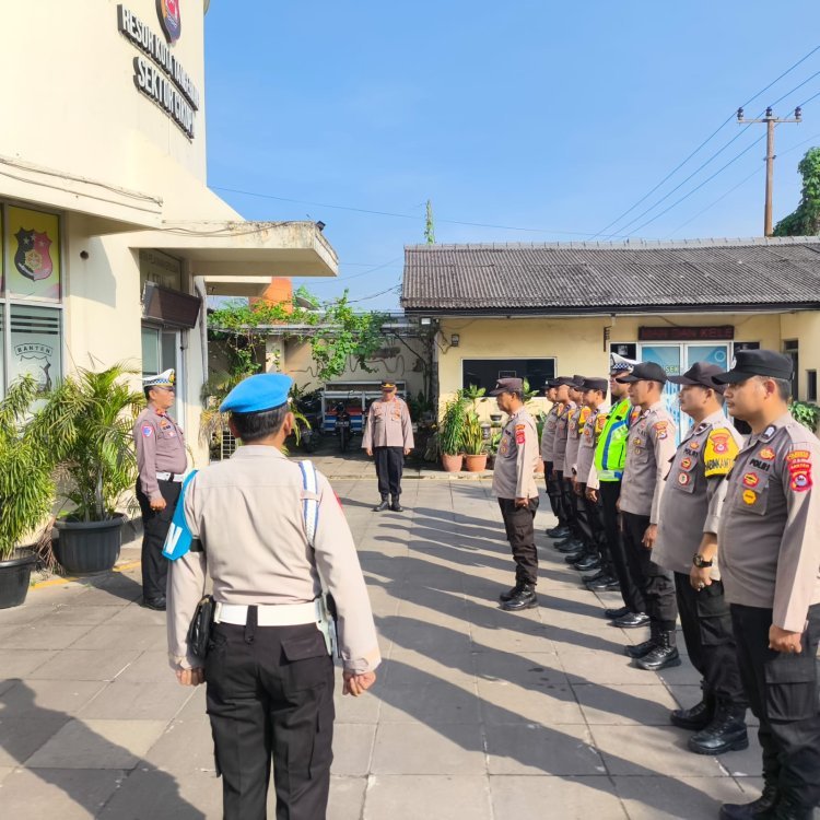 Apel Pagi dan Kegiatan Rutin Polsek Cikupa, Jumat 16 Mei 2025