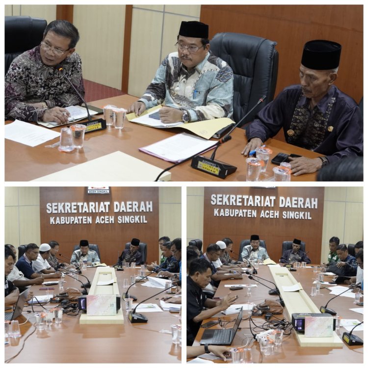 Bupati Aceh Singkil Pimpin Rapat Pembentukan Koperasi Merah Putih