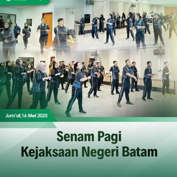 Jumat Ceria: Senam Pagi Rutin Warnai Aktivitas Kejari Batam