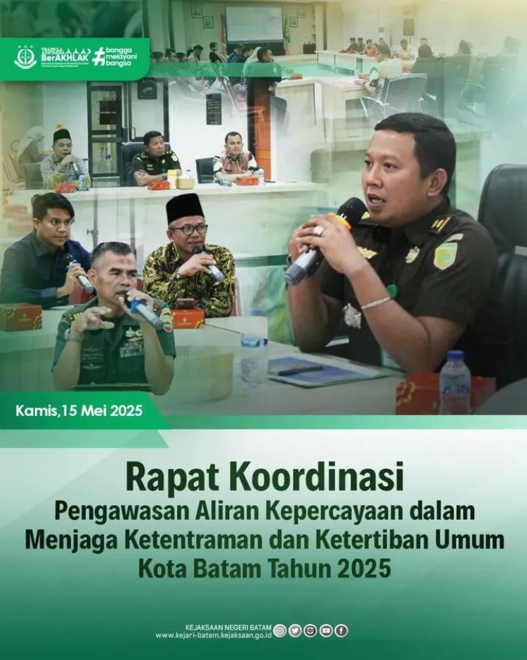 Fokus Humanis dan Dampak Sosial Kejaksaan Negeri Batam Gelar Rapat Koordinasi TIM PAKEM di Batam