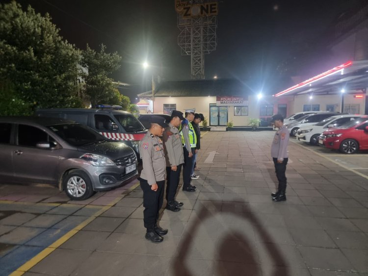 Polsek Cikupa Gelar Apel dan Patroli Malam untuk Antisipasi Gangguan Kamtibmas