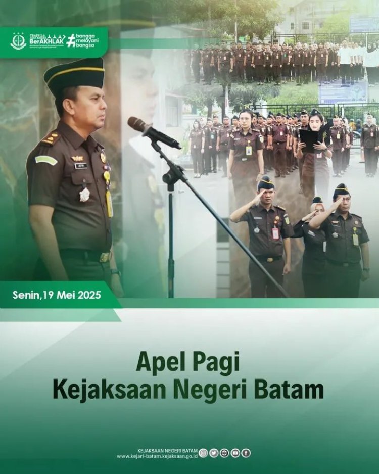 Semangat Pagi dari Halaman Kejari Batam: Apel Rutin Bangun Rasa Tanggung Jawab